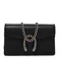 Gucci Calfskin Super Mini Dionysus Shoulder Bag Black