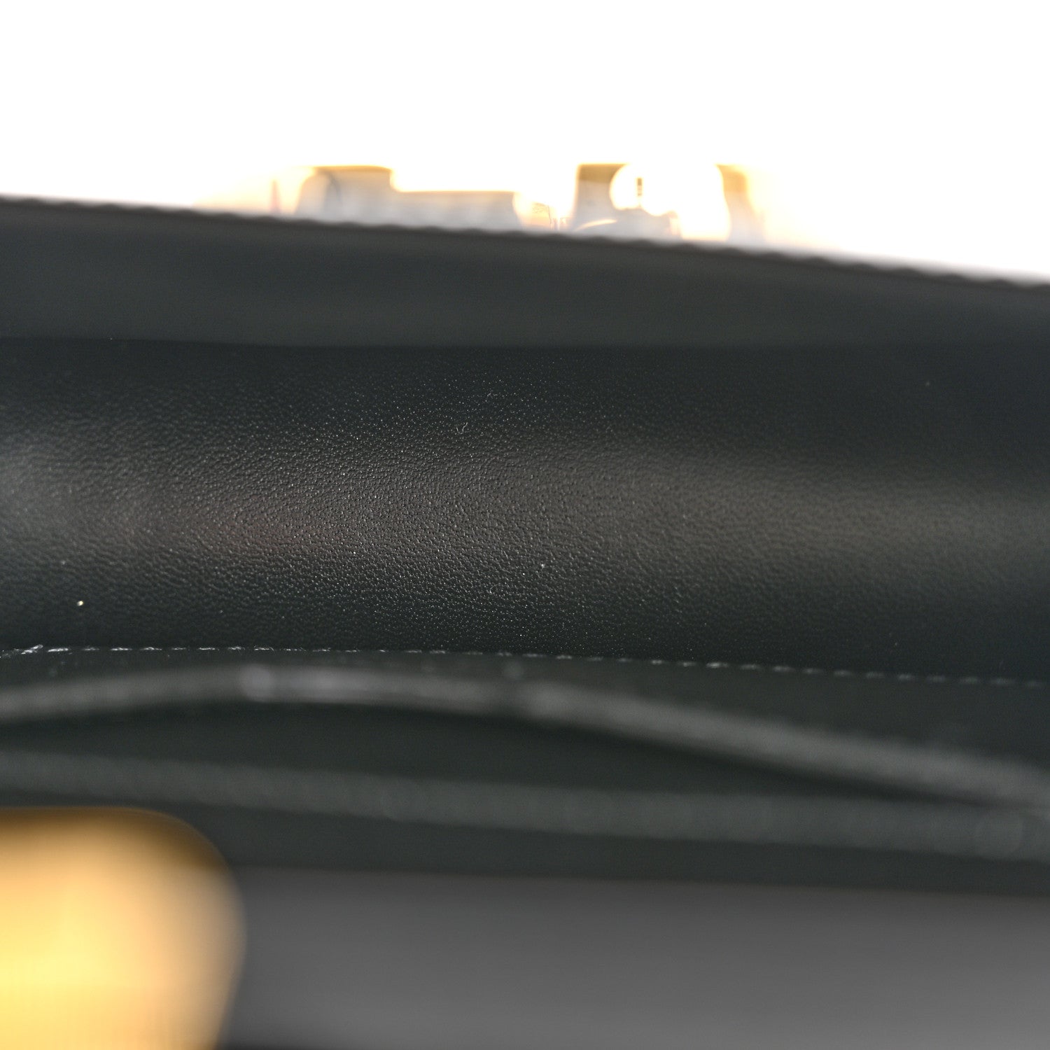 Christian Dior Smooth Calfskin Micro 30 Montaigne Flap Bag Black