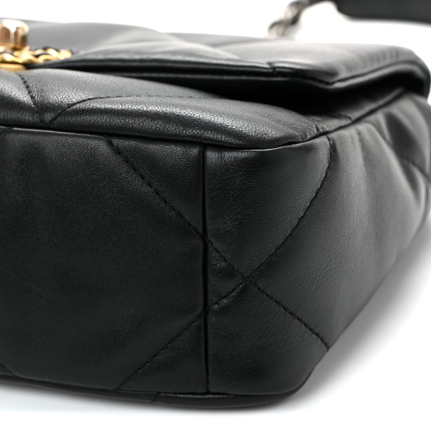 Chanel Lambskin Quilted Medium Chanel 19 Flap Black