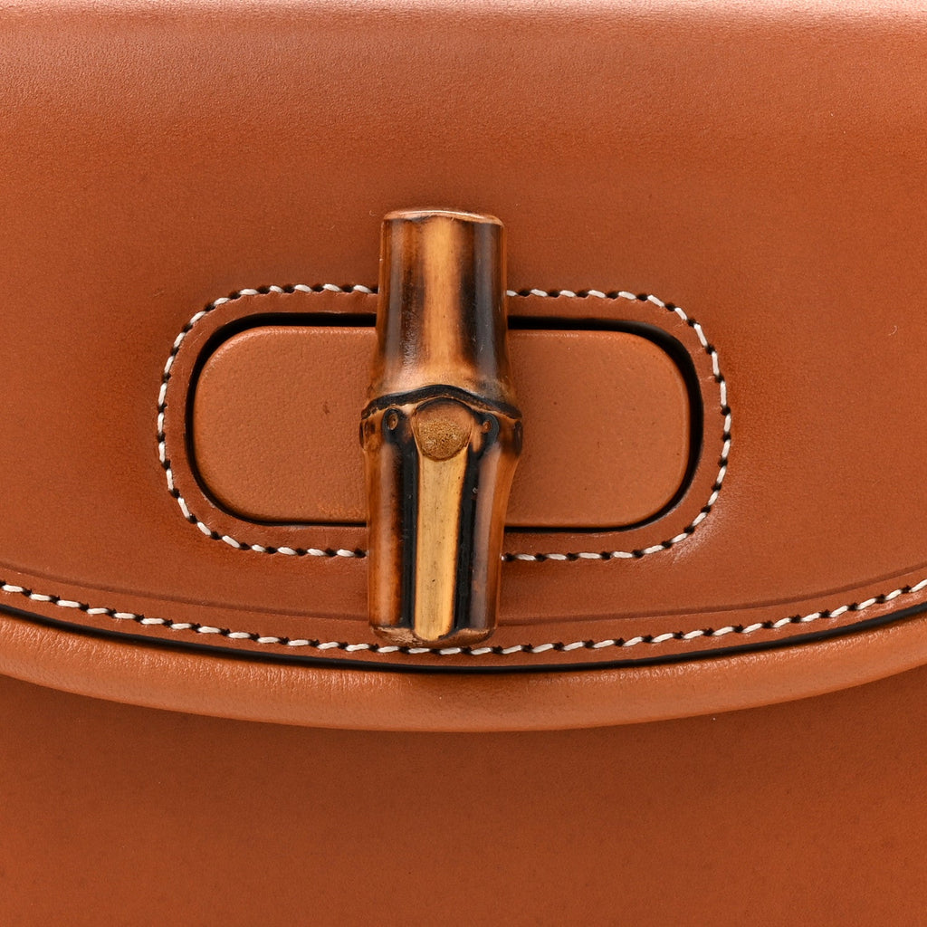 Gucci Calfskin Bamboo Mini 1947 Belt Bag 80 30  Brown