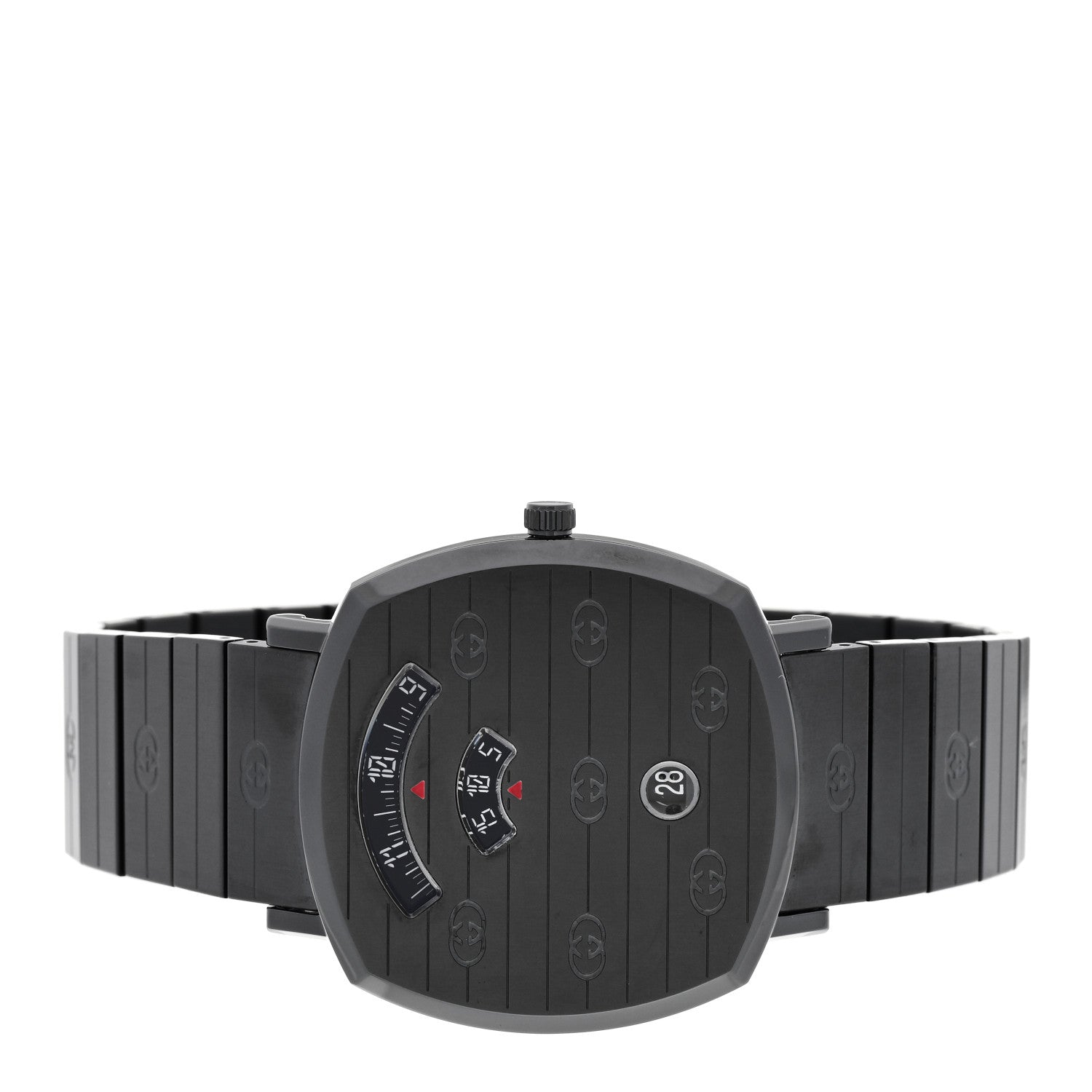 Gucci PVD Stainless Steel 38mm Grip Quartz Watch Black