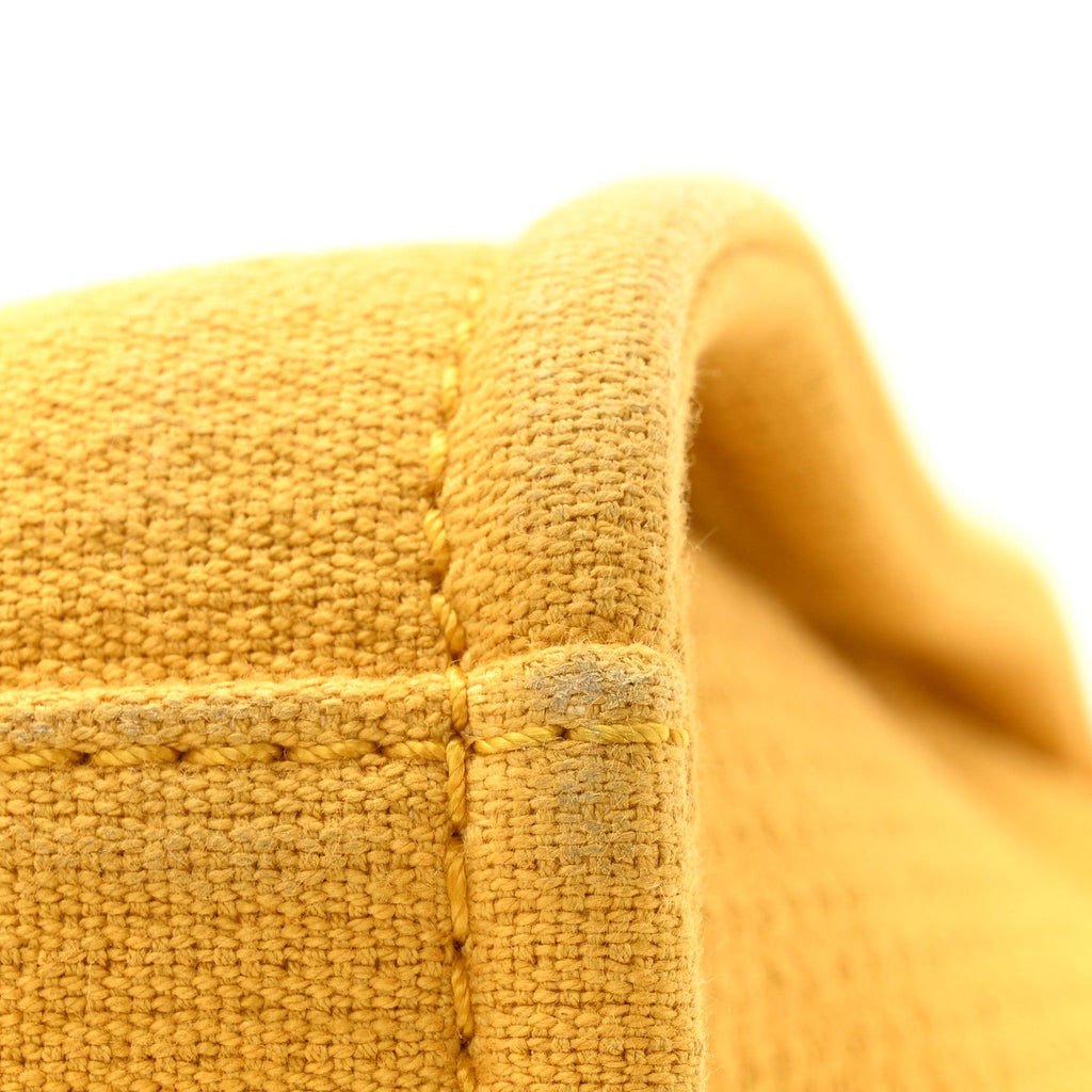 Chanel Mixed Fibers Small Deauville Tote Yellow