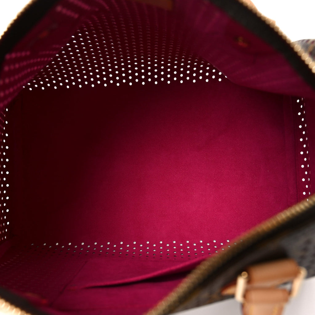 Louis Vuitton Monogram Perforated Speedy 30 Fuchsia