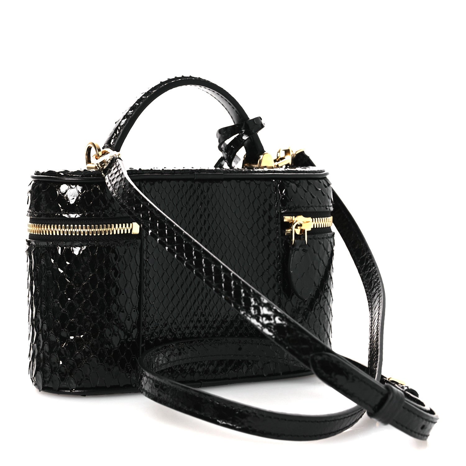 Louis Vuitton Snakeskin Vanity Pouch Black