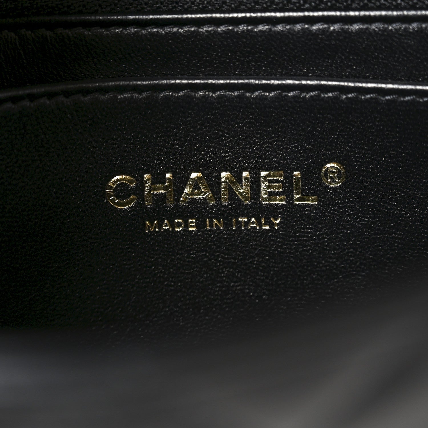 Chanel Lambskin Quilted Mini Rectangular Flap Black