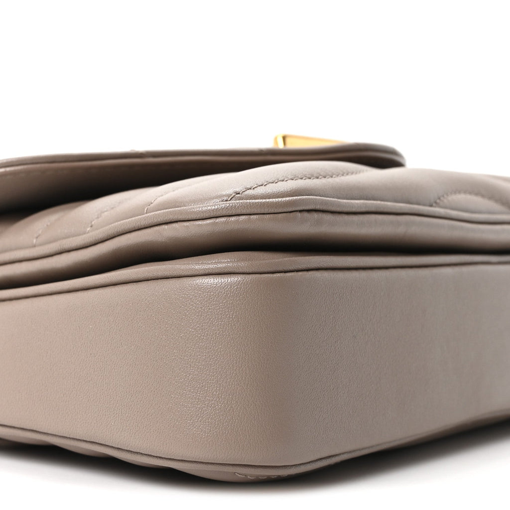 Louis Vuitton Calfskin LV New Wave Chain Bag Taupe