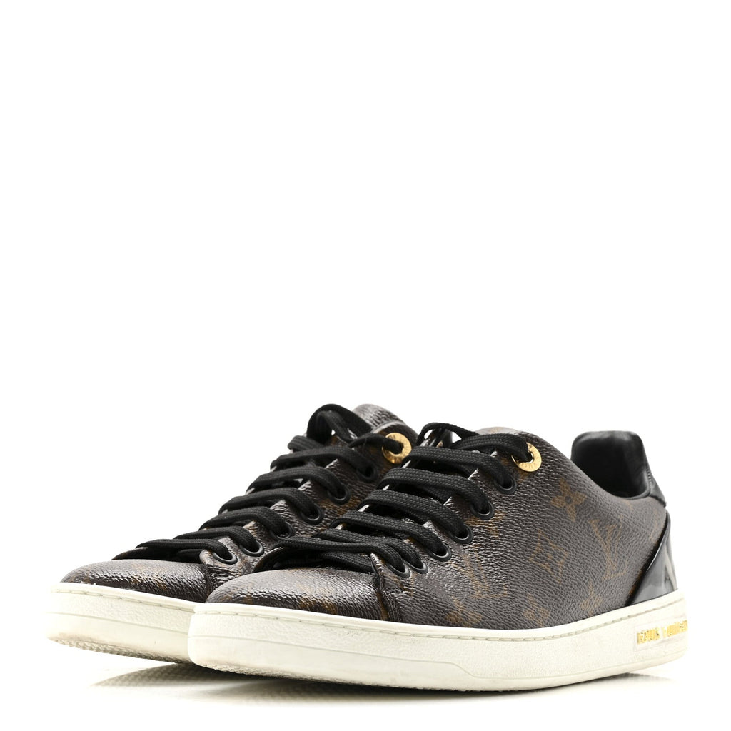 Louis Vuitton Patent Monogram Frontrow Sneakers 36.5