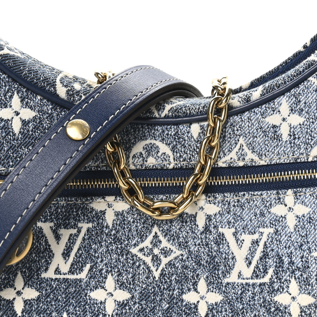 Louis Vuitton Monogram Jacquard Denim Loop Bleu