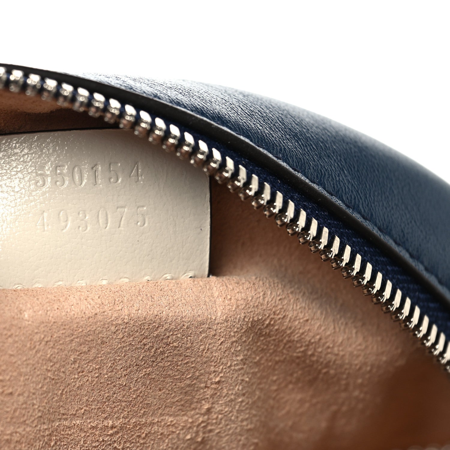 Gucci Azalea Calfskin Matelasse Diagonal Mini Torchon GG Marmont Round Shoulder Bag Blue Agata Mystic White