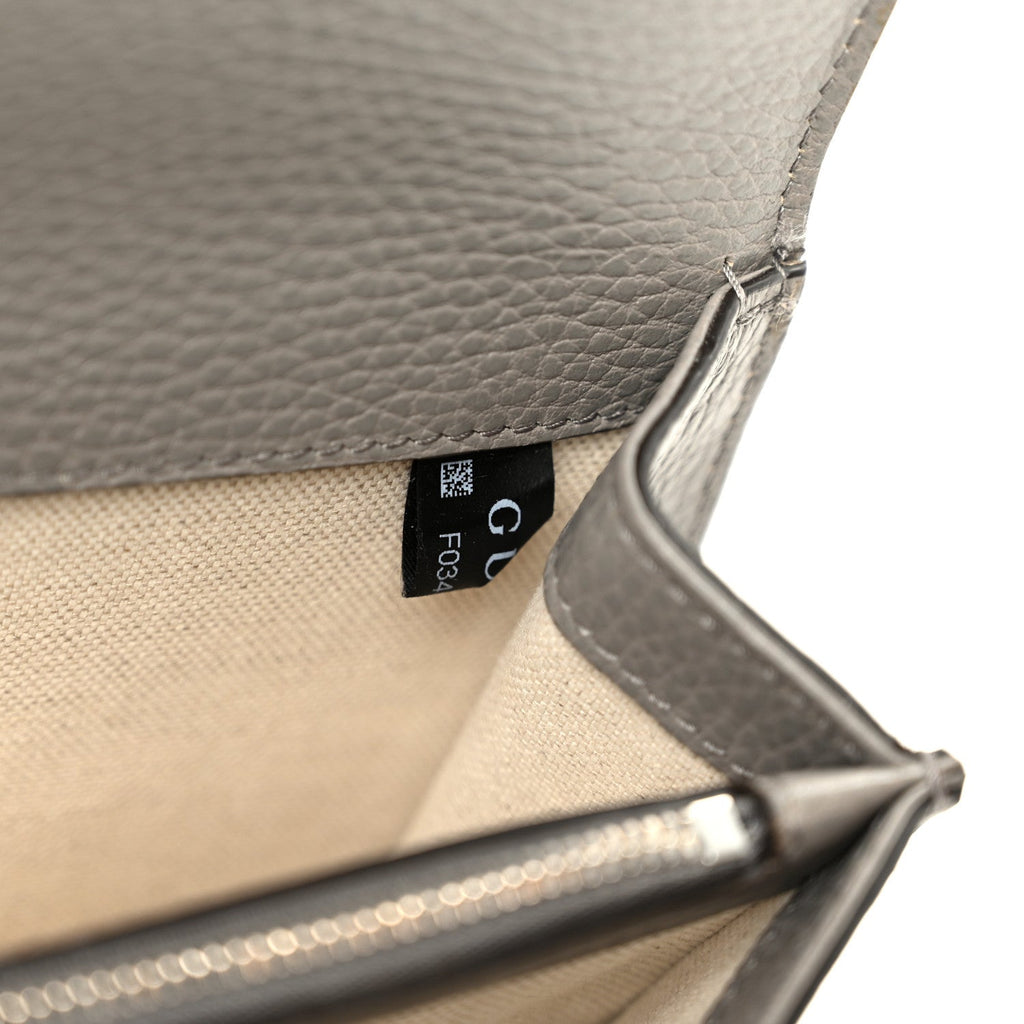 Gucci Pebbled Calfskin Small Dionysus Shoulder Bag Dusty Grey