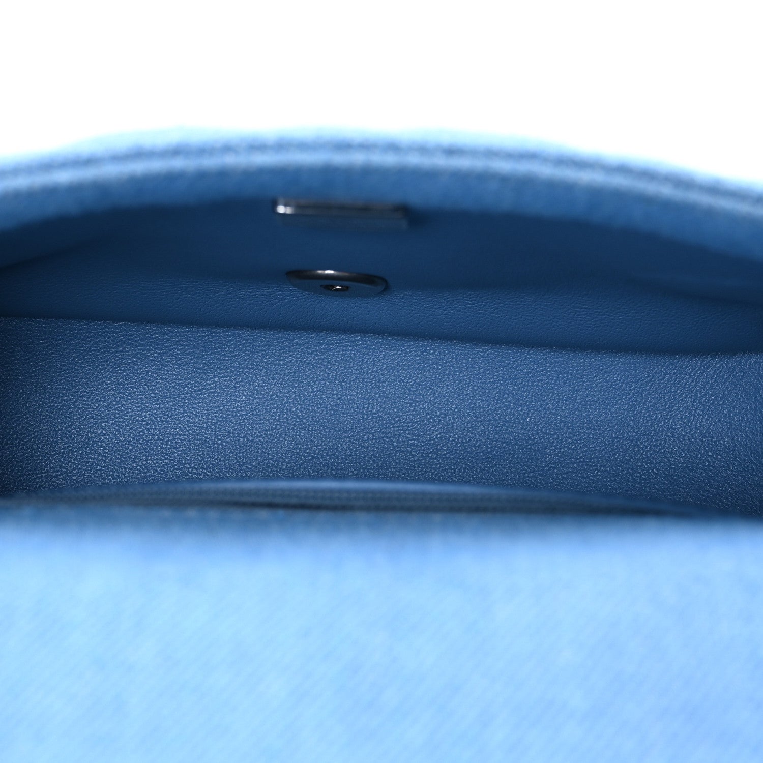 Chanel Denim Quilted Sweetheart Mini Flap Blue