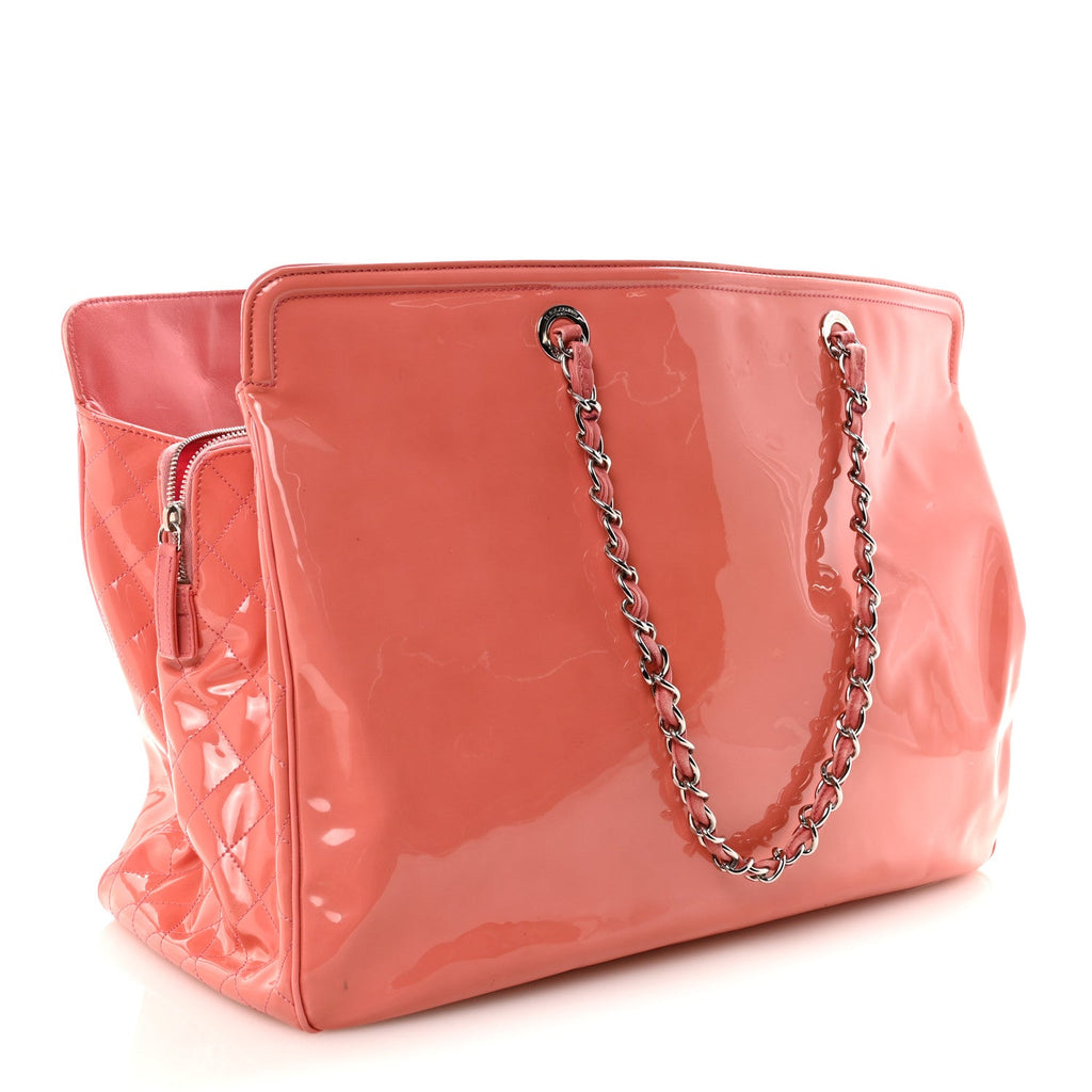 Chanel Vinyl Lipstick Ligne Tote Pink