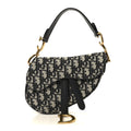 Christian Dior Oblique Mini Saddle Bag Blue