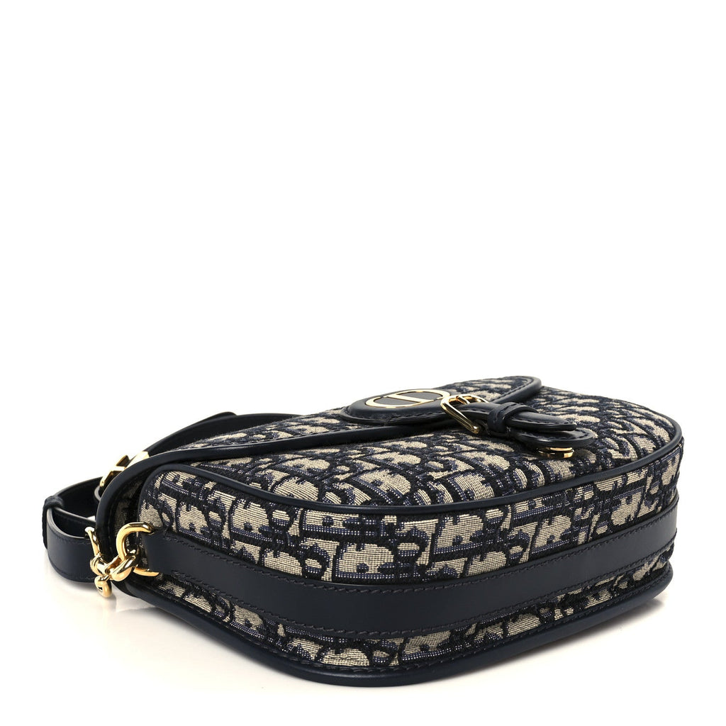 Christian Dior Oblique Medium Bobby Flap Blue