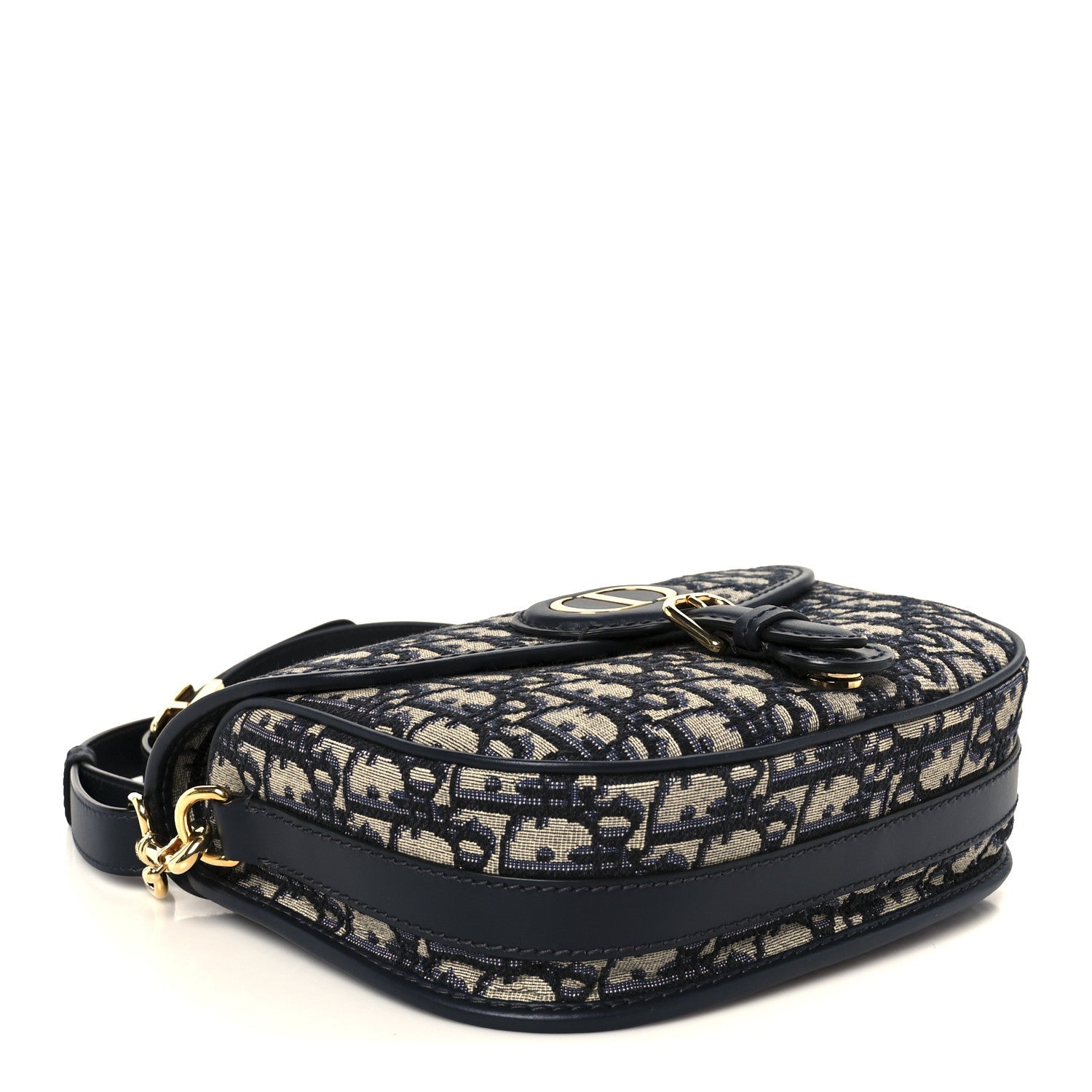 Christian Dior Oblique Medium Bobby Flap Blue