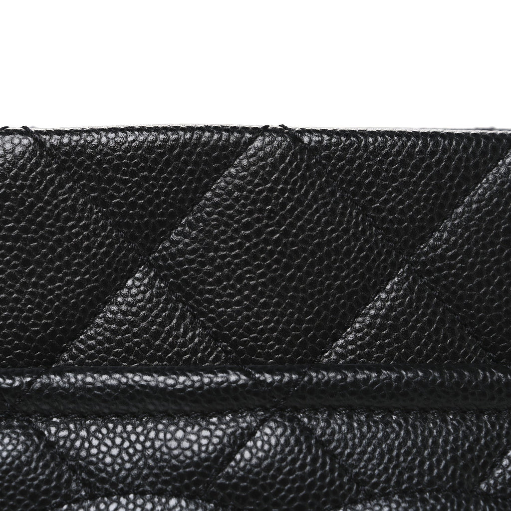 Chanel Caviar Quilted CC Timeless Soft Tote Black