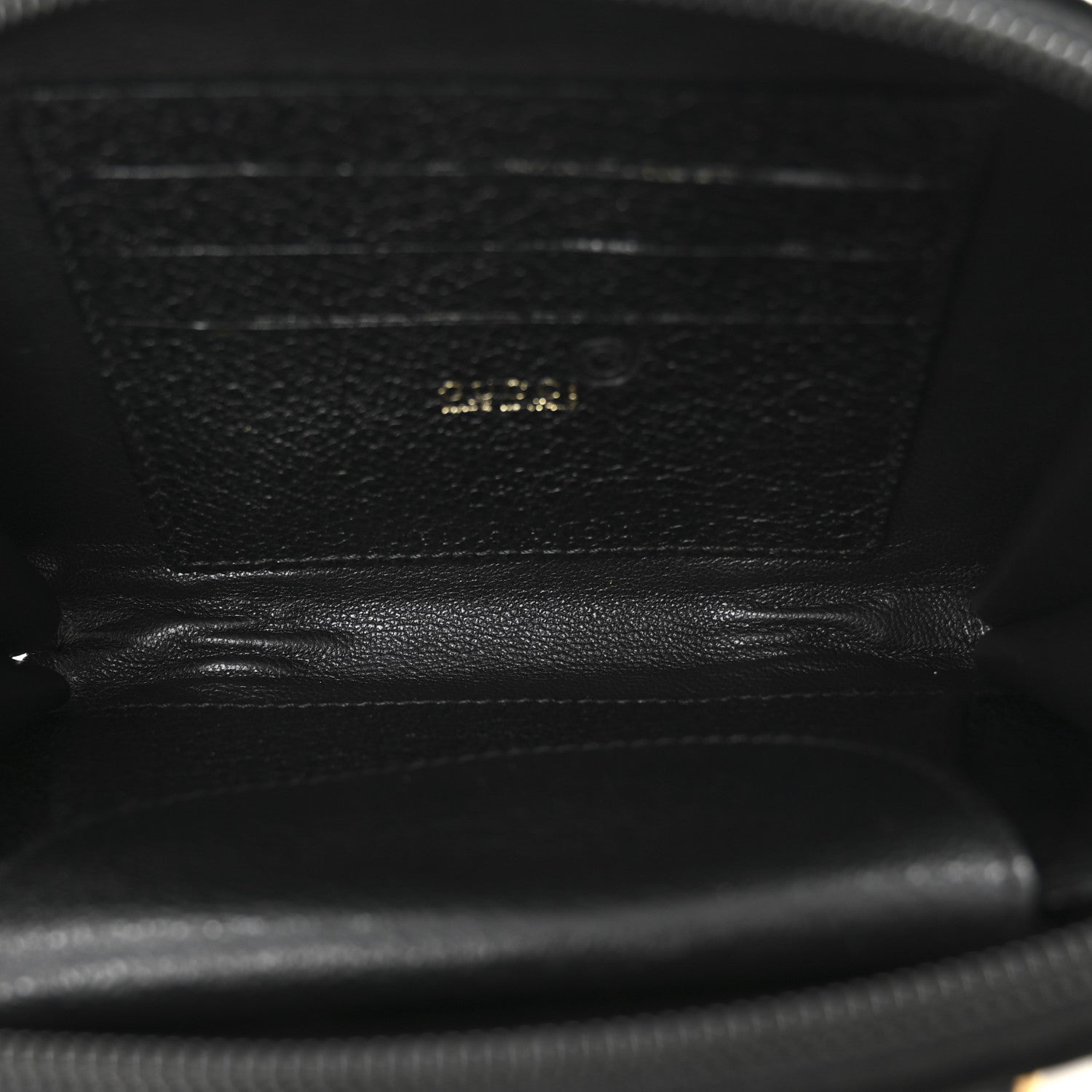 Gucci Suede Mini Bamboo Handle Bag Black