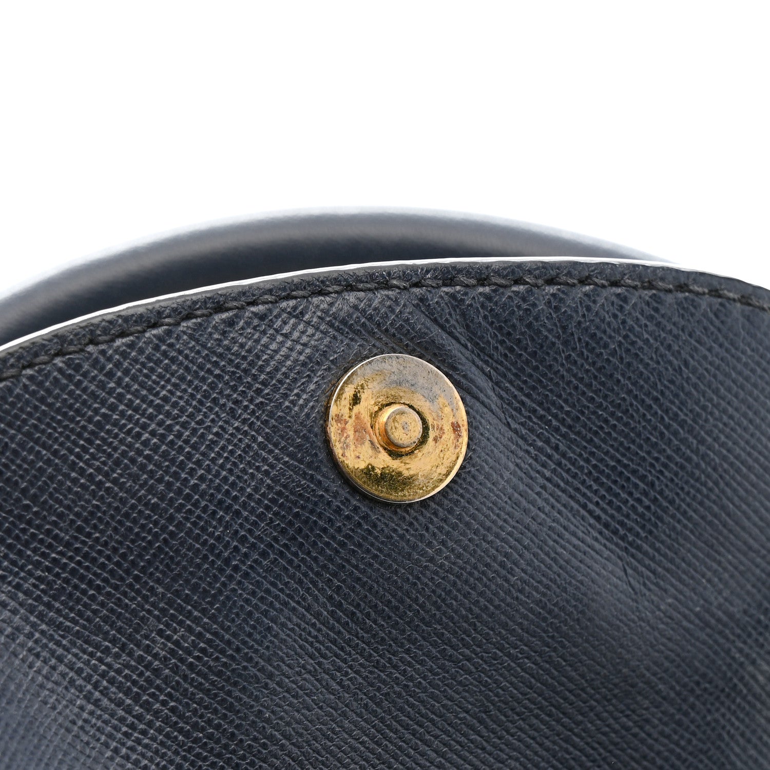 Prada Tessuto Nylon Saffiano Shopping Tote Navy