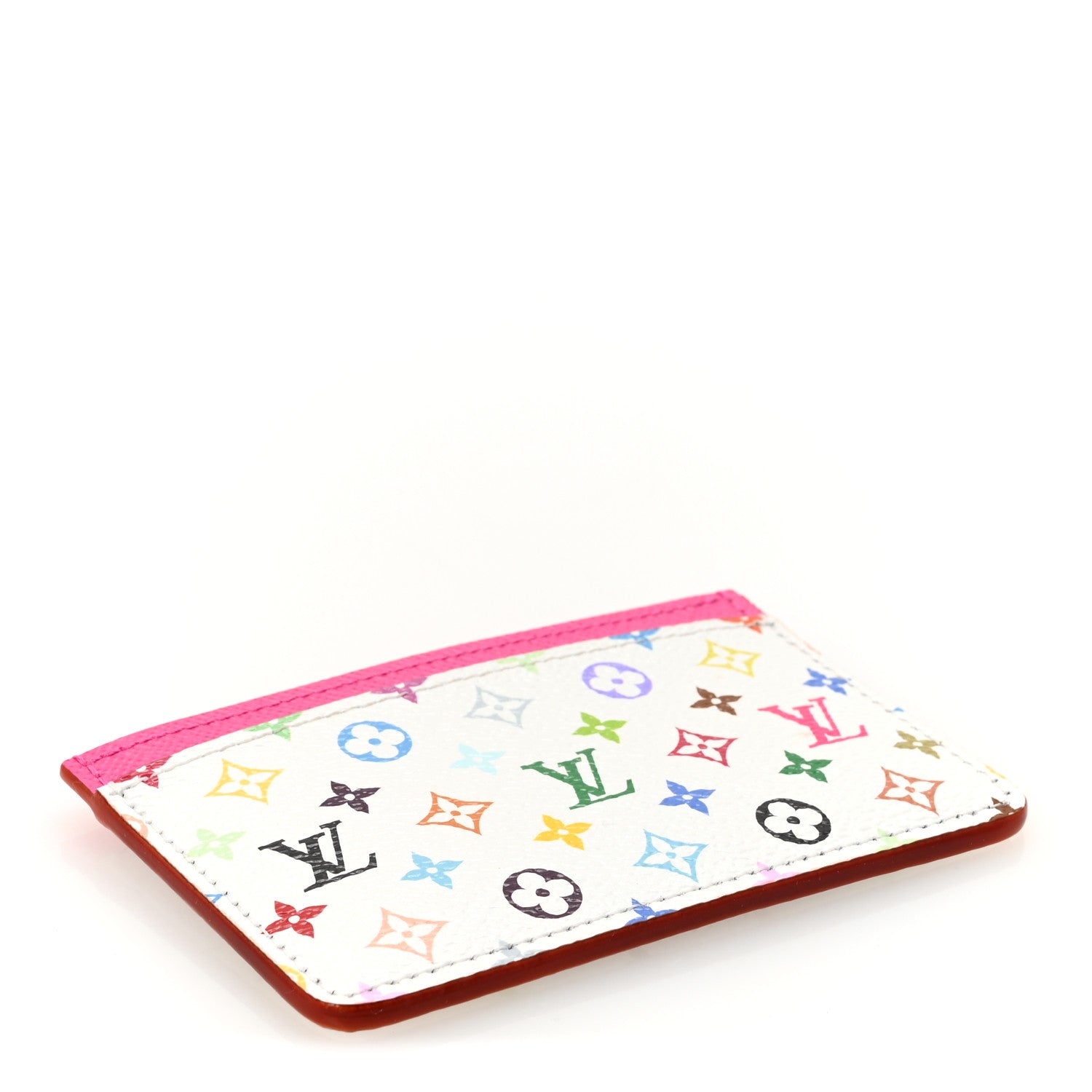 Louis Vuitton LV X TM Monogram Multicolor Card Holder Kawaii Pink