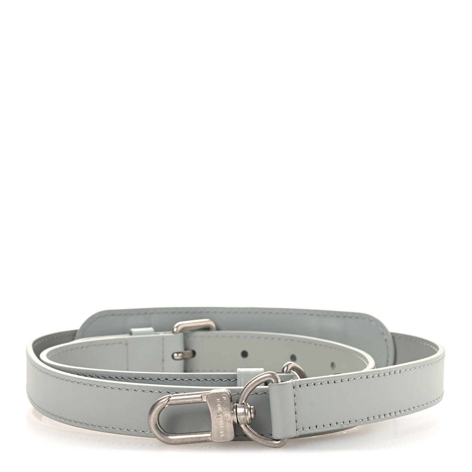 Louis Vuitton Calfskin Adjustable Keepall Bandouliere Shoulder Strap Grey