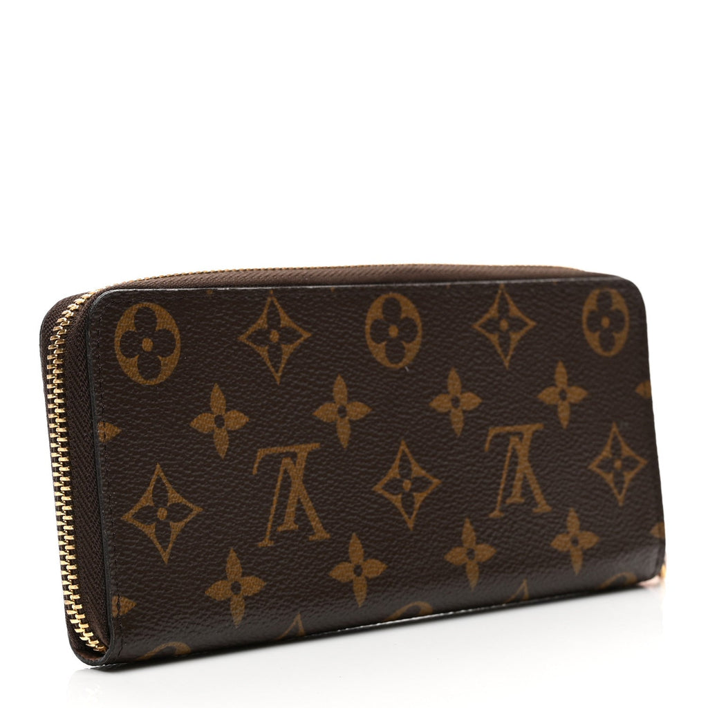 Louis Vuitton Monogram Clemence Wallet Rose Ballerine
