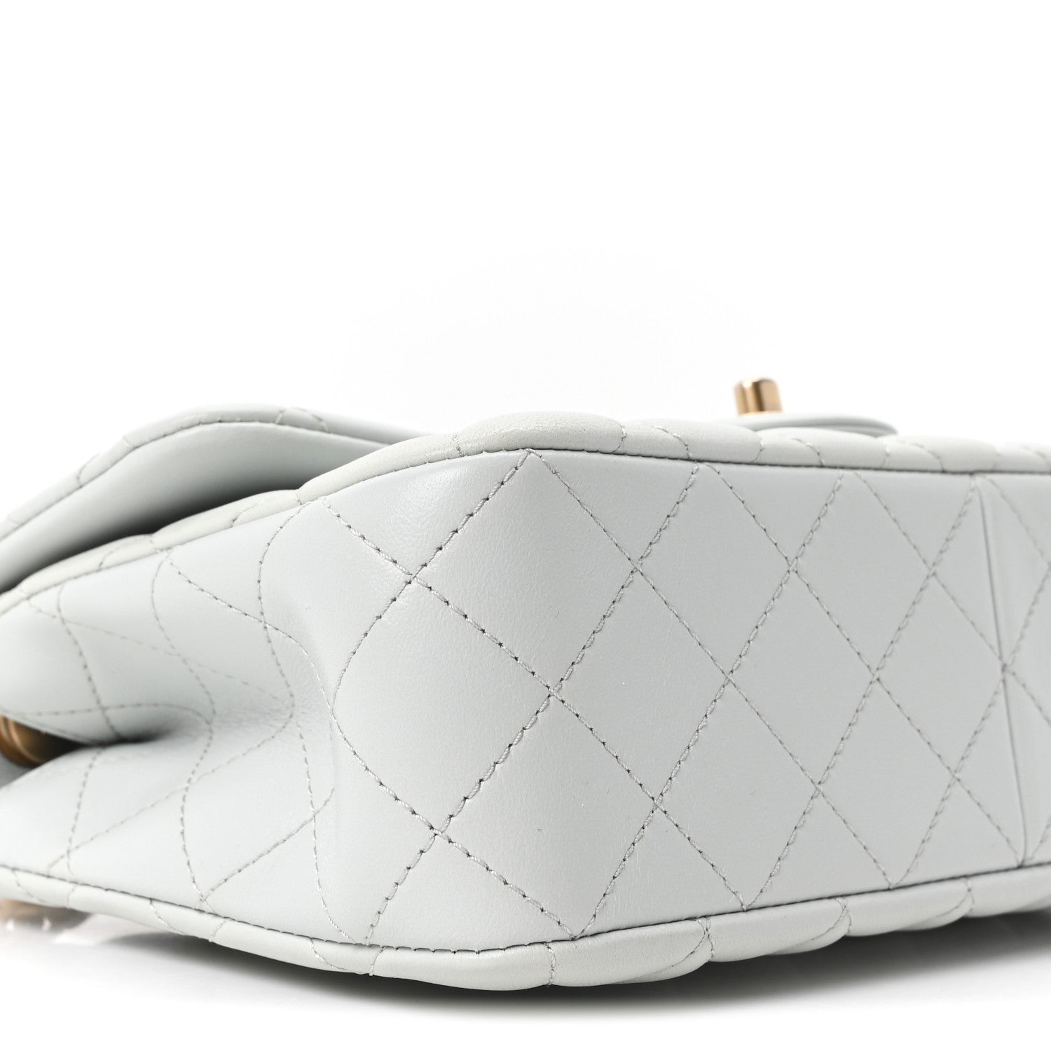 Chanel Lambskin Quilted Small Sweet Camellia Flap Light Blue