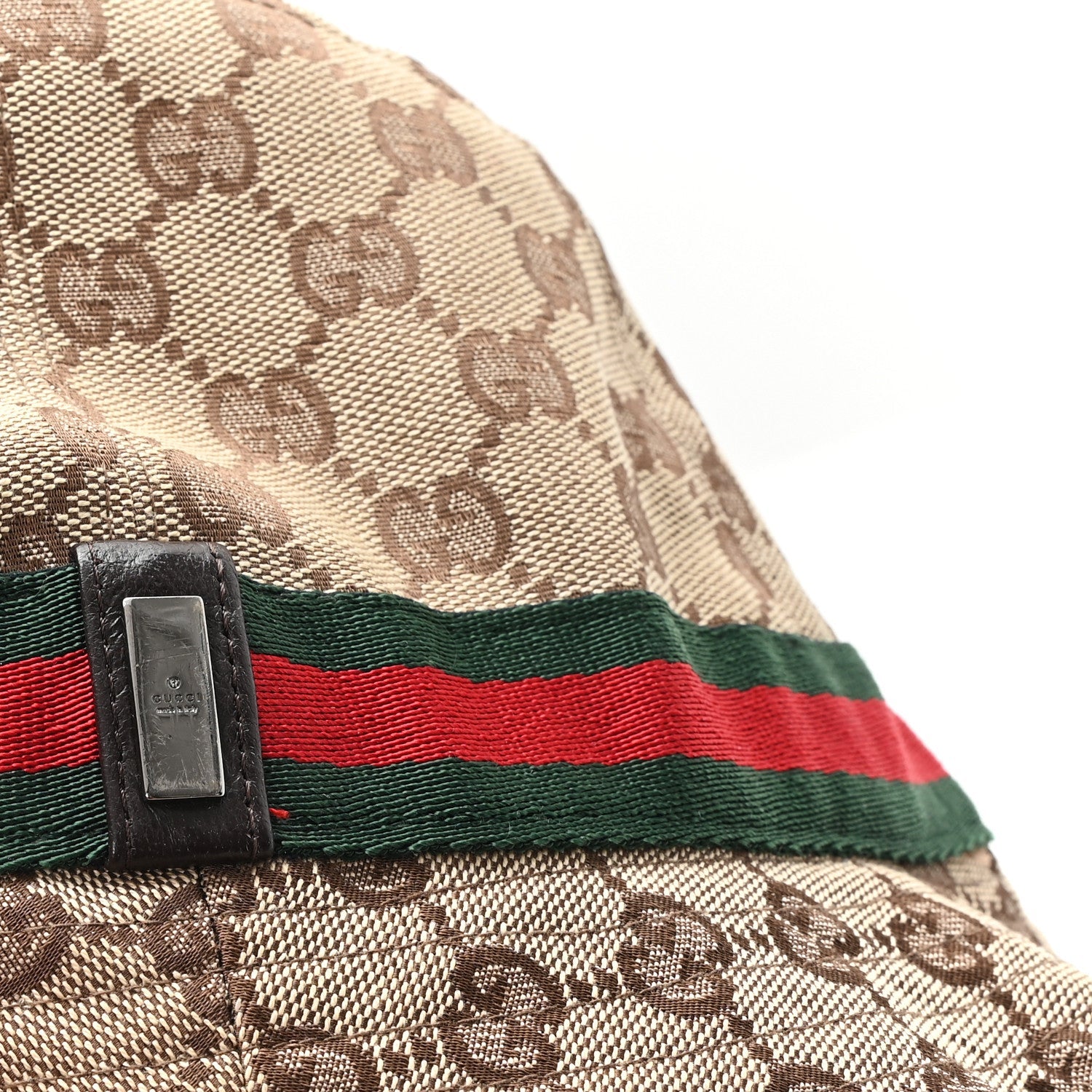 Gucci Monogram Web Bucket Hat M Brown