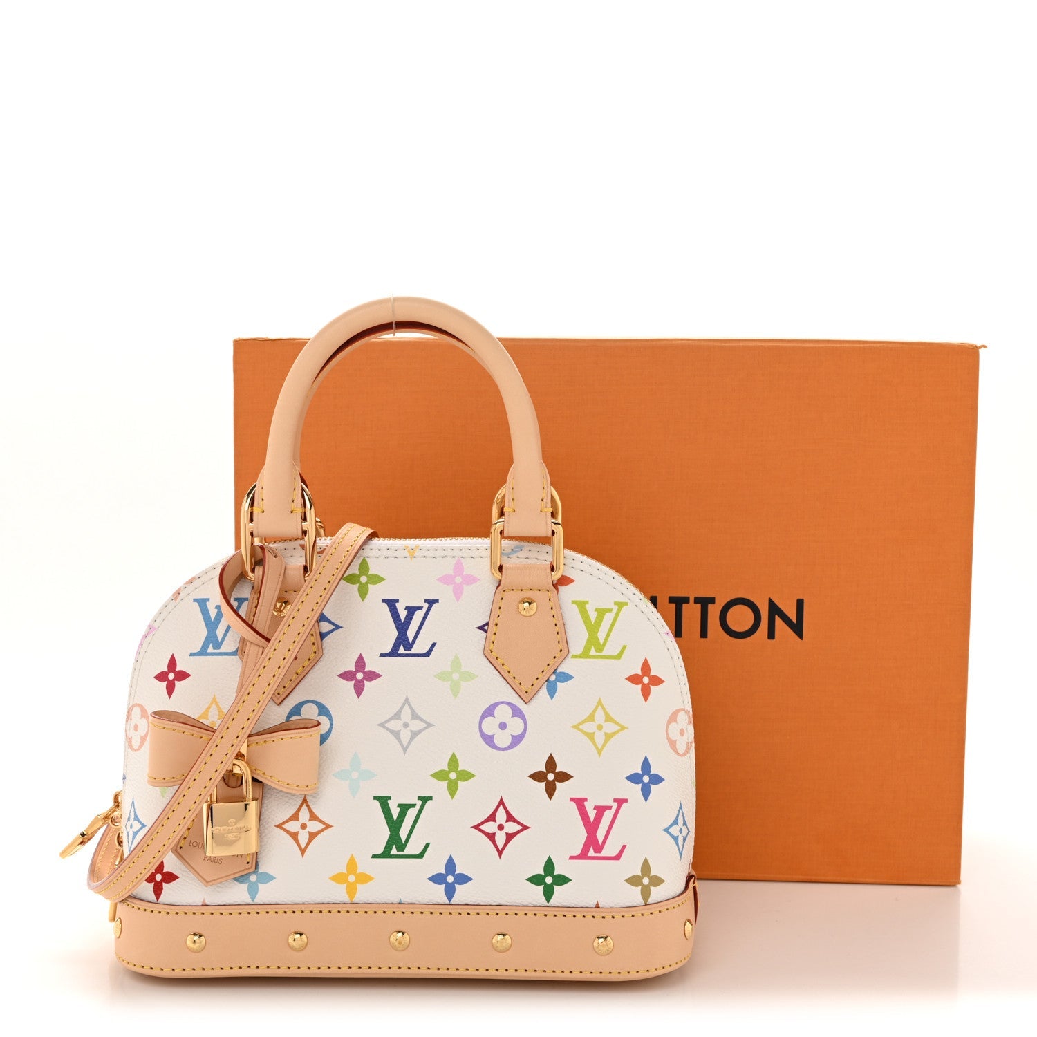 Louis Vuitton LV x TM Monogram Multicolor Alma BB White