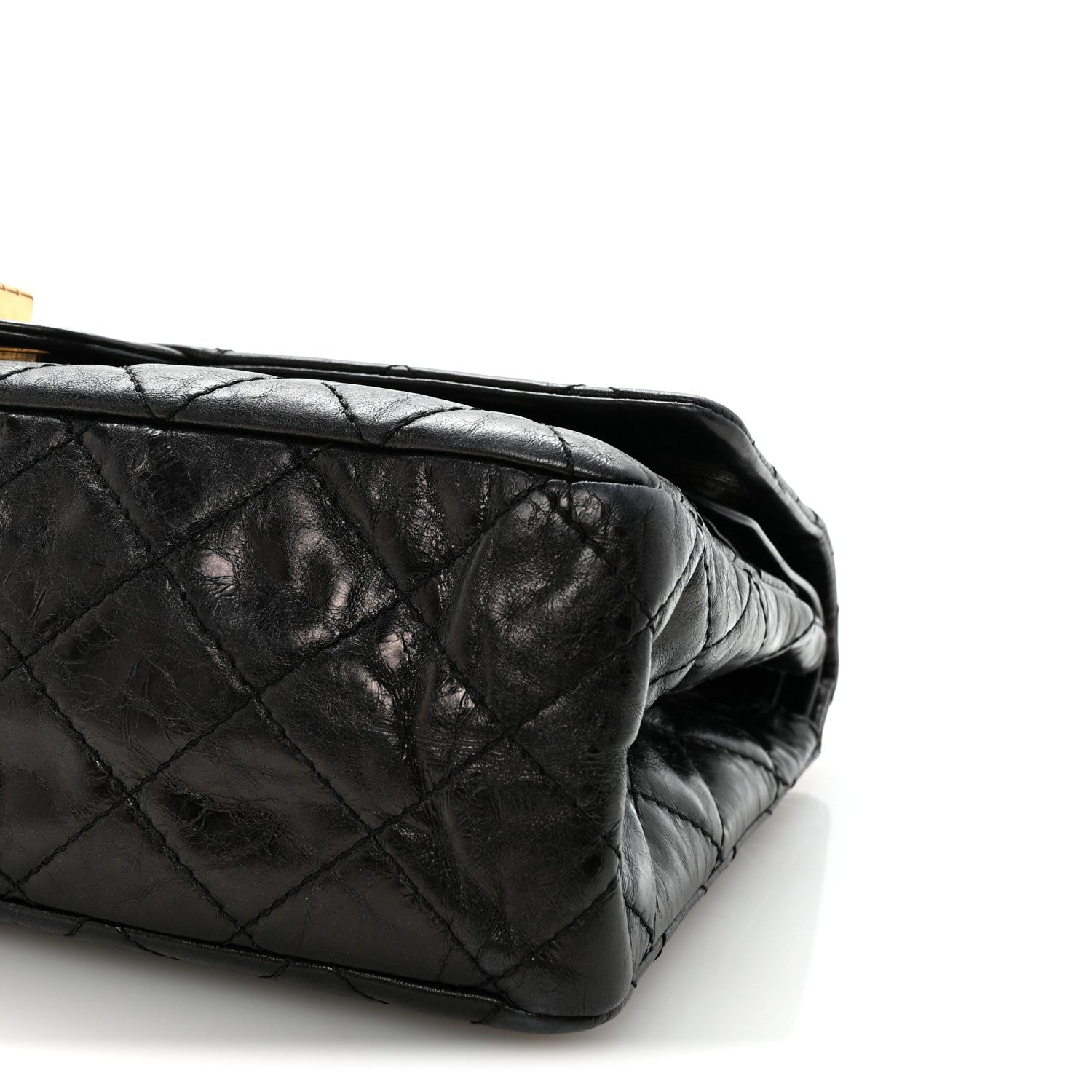 Chanel Aged Calfskin Quilted 2.55 Reissue 227 Flap Black