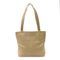 Chanel Calfskin CC Tote Beige