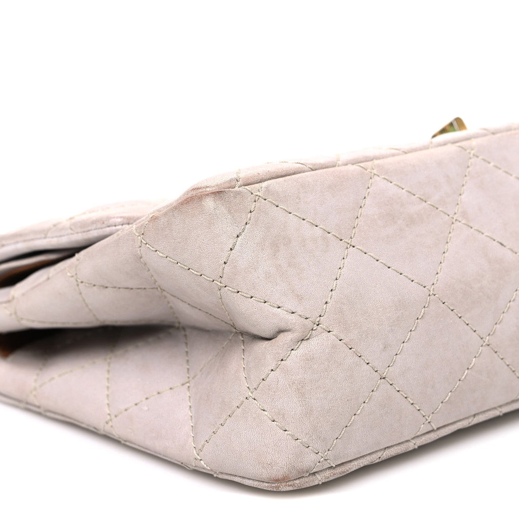 Chanel Aged Calfskin Quilted 2.55 Reissue 226 Flap Blanc Fonce