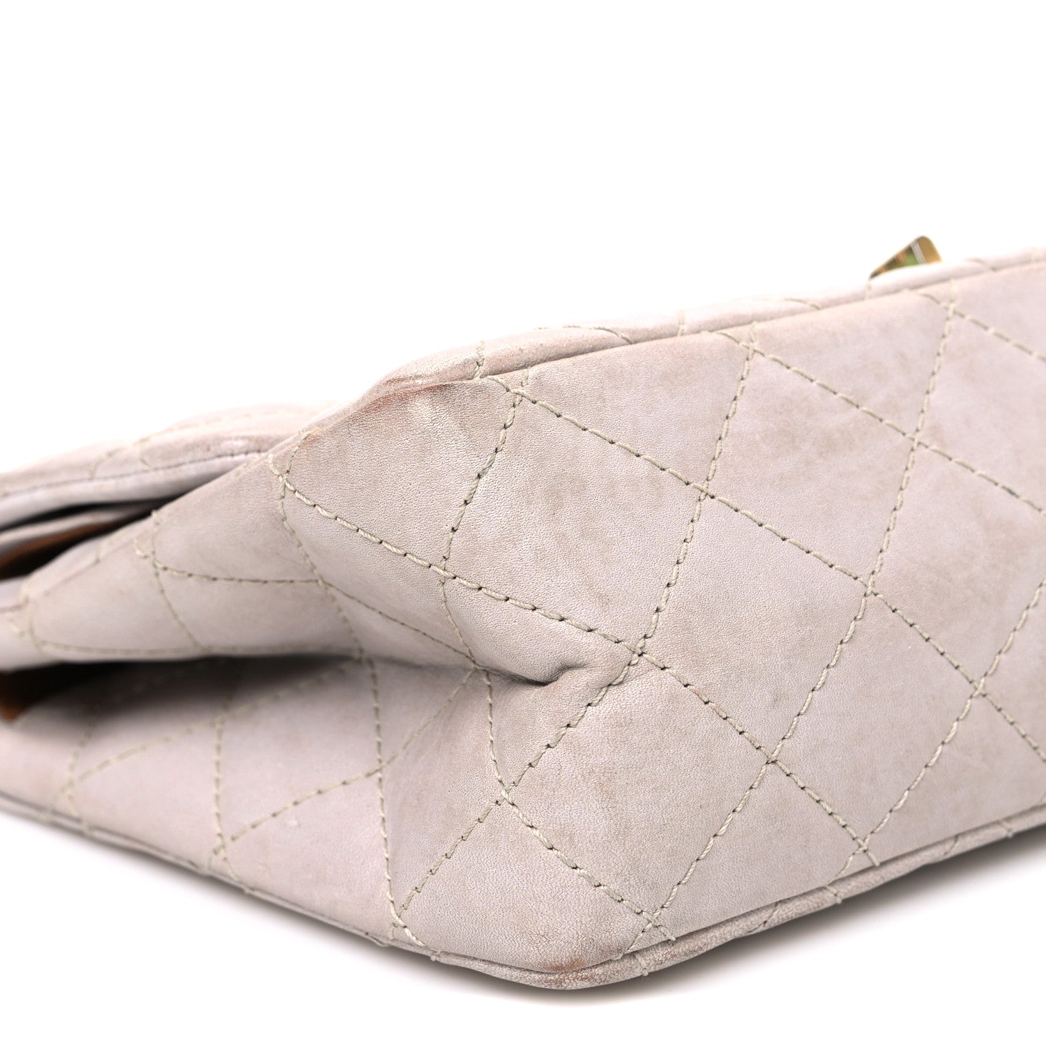 Chanel Aged Calfskin Quilted 2.55 Reissue 226 Flap Blanc Fonce