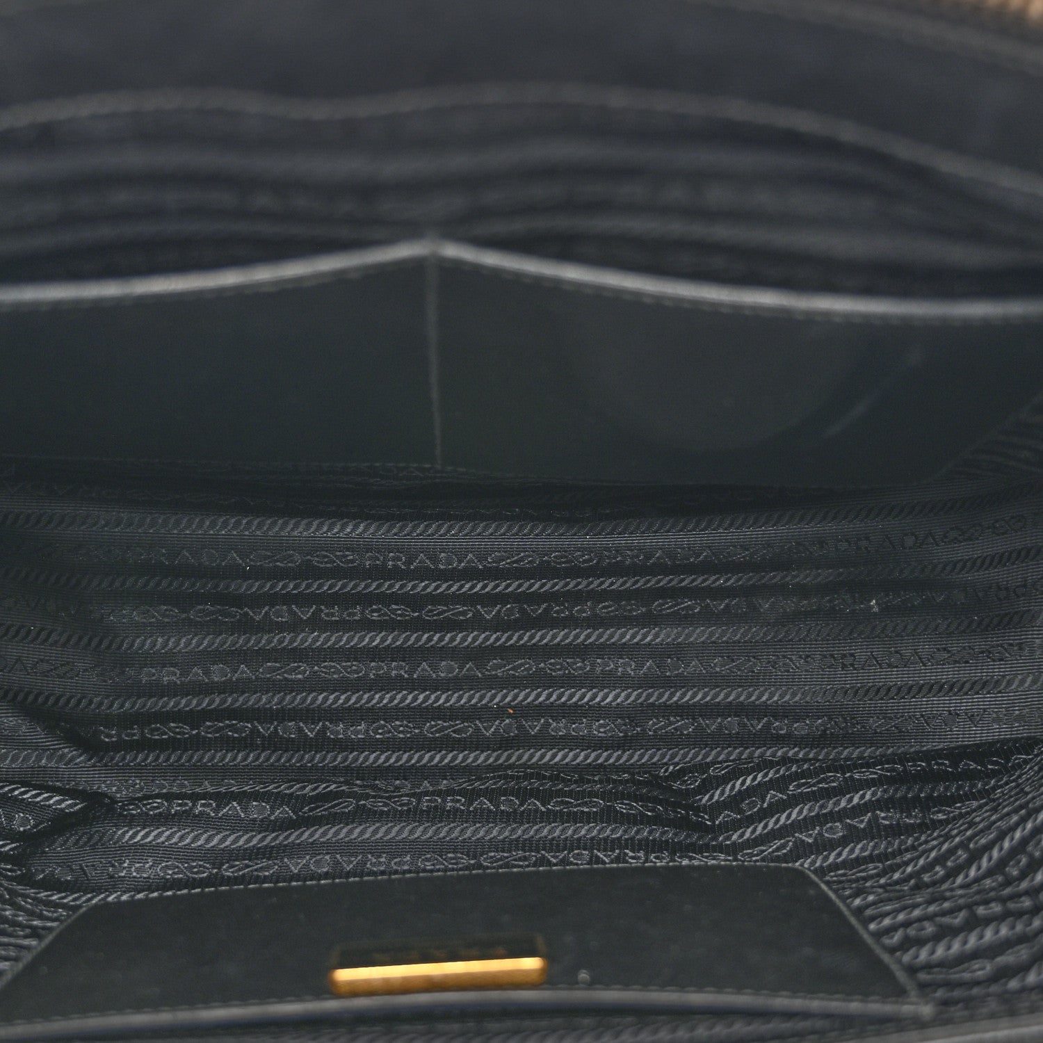 Prada Saffiano Lux Medium Galleria Double Zip Tote Black