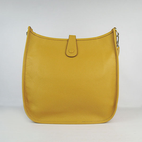 Hermes Evelyne I handbag H6309 yellow silver