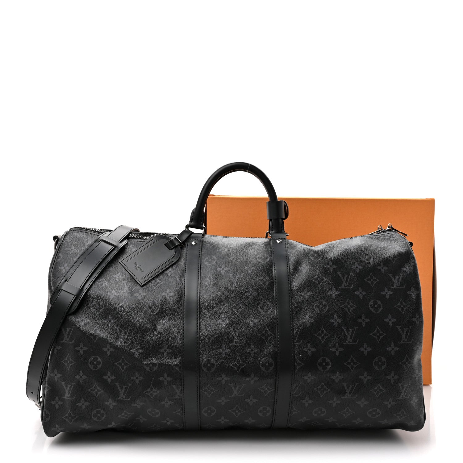 Louis Vuitton Monogram Eclipse Keepall Bandouliere 55