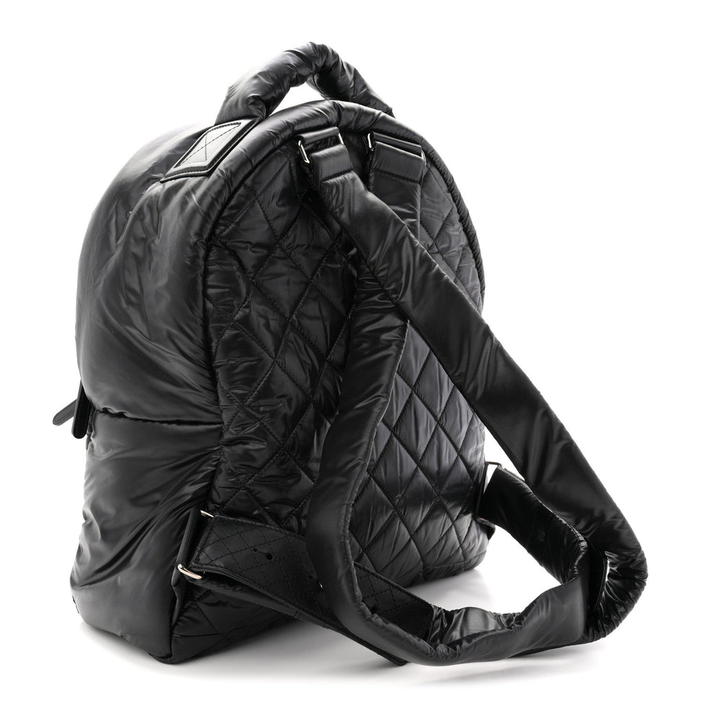 Chanel Nylon Quilted Coco Cocoon Backpack Black