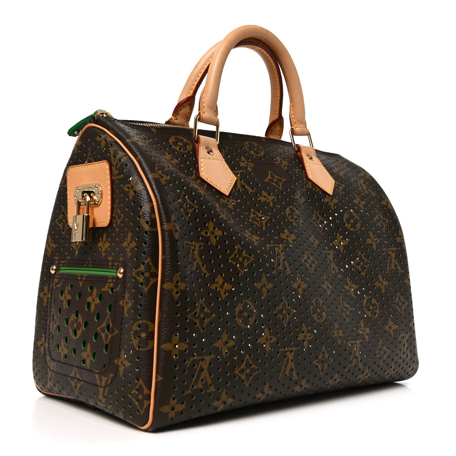 Louis Vuitton Monogram Perforated Speedy 30 Green