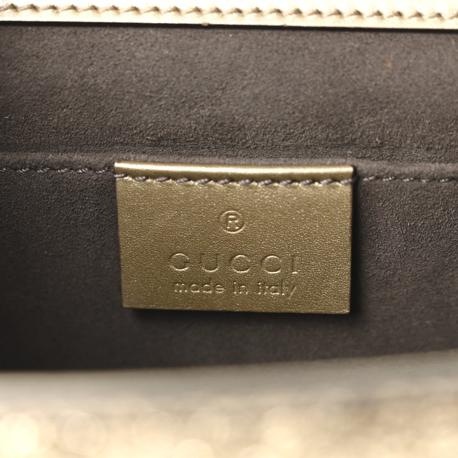 Gucci Galassia Small Padlock Shoulder Bag Platino