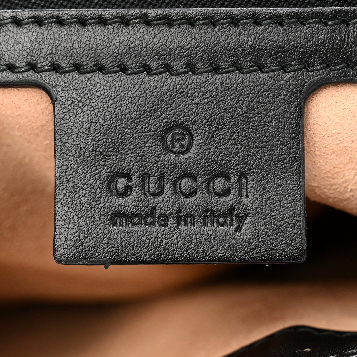 Gucci Calfskin Matelasse Small GG Marmont Shoulder Bag Black