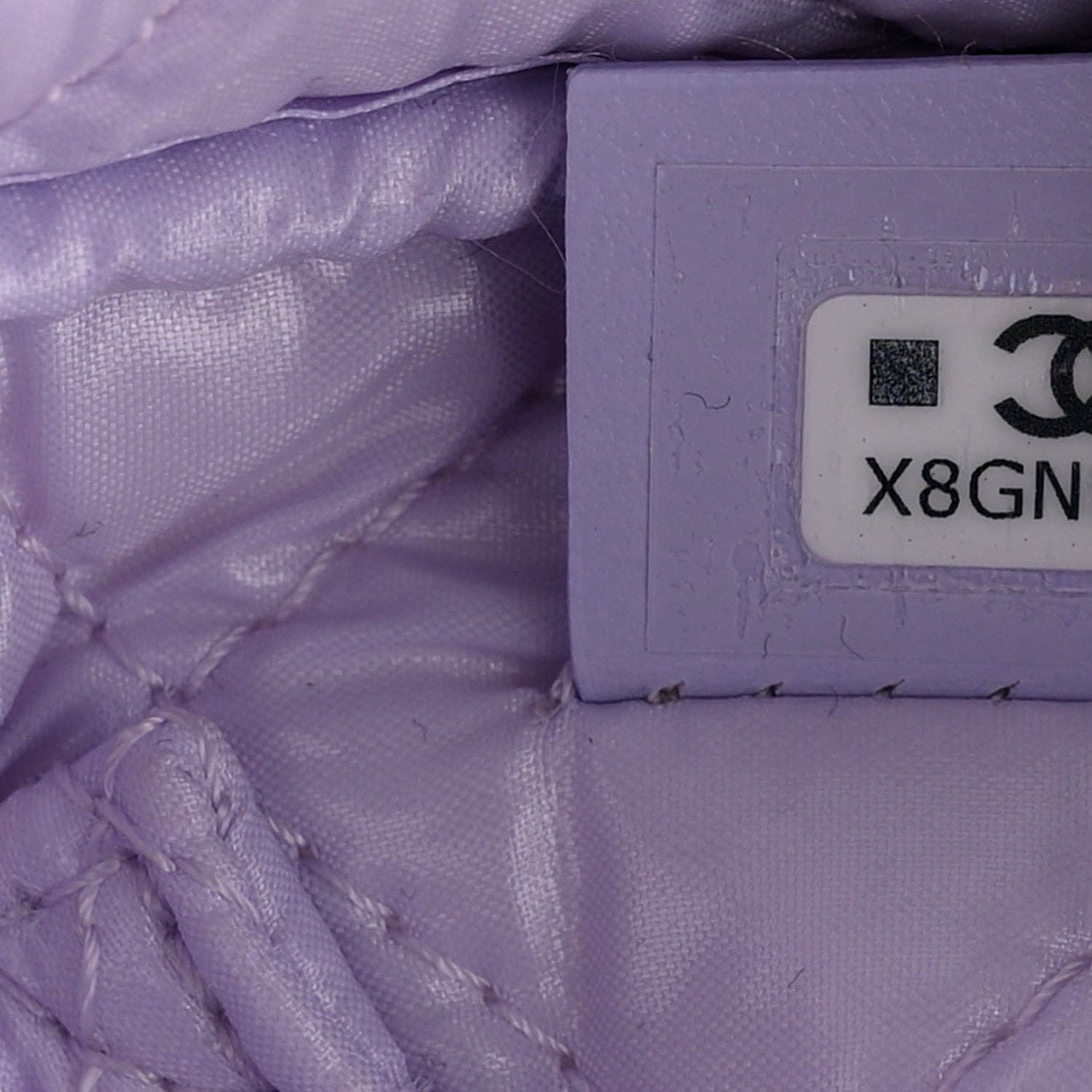 Chanel Caviar Quilted Toiletry Case With Chain Light Purple