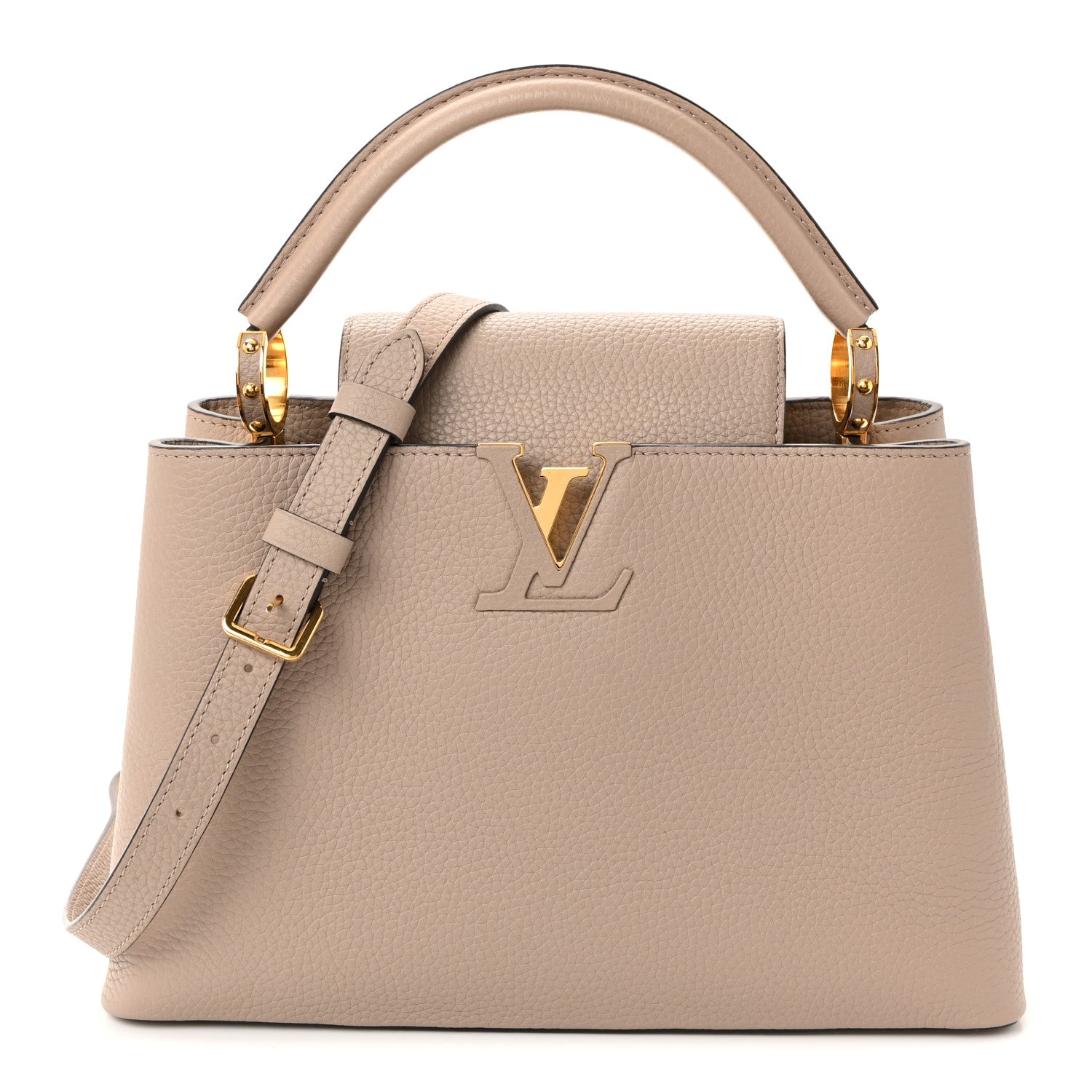Louis Vuitton Taurillon Capucines PM Galet
