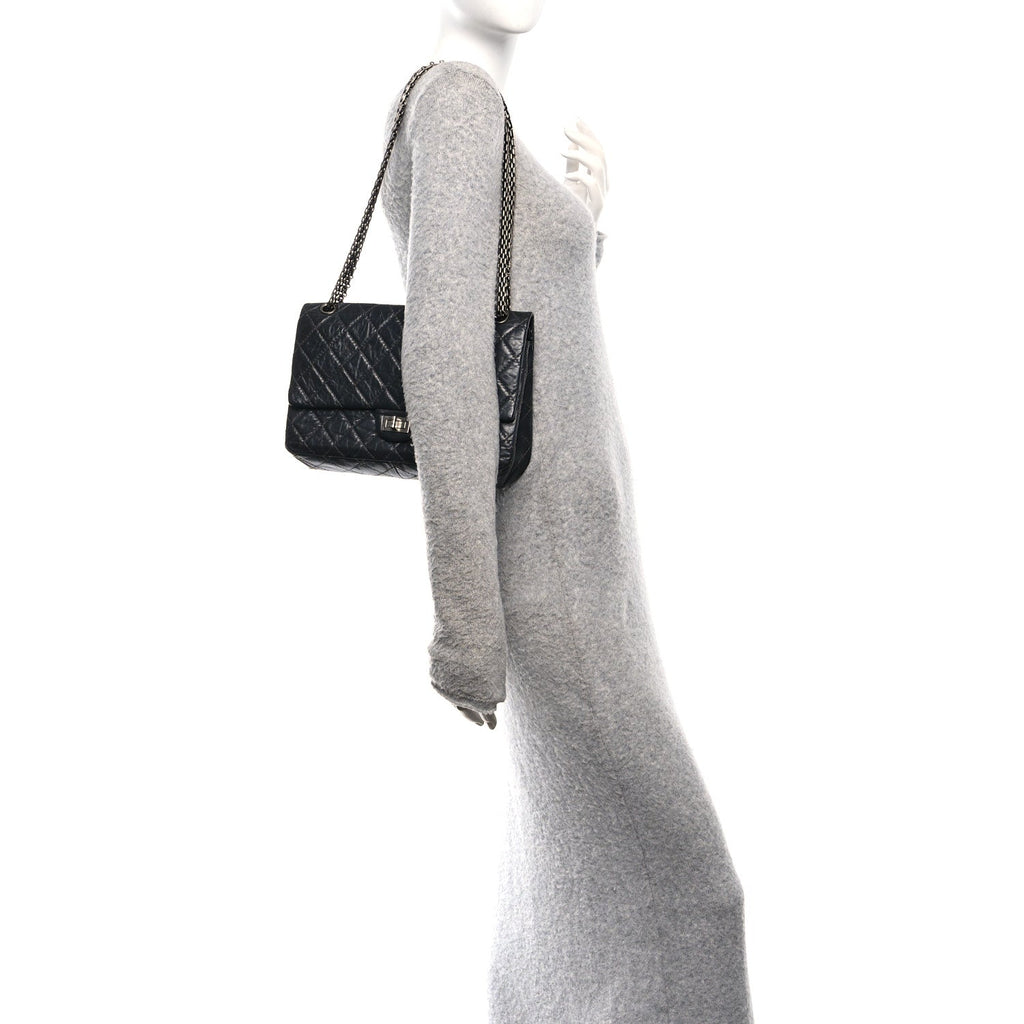 Chanel Aged Calfskin Quilted 2.55 Reissue 226 Flap Grey