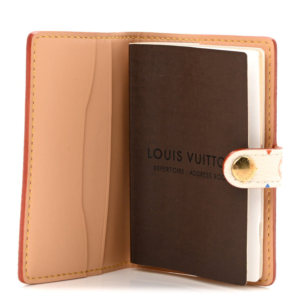 Louis Vuitton Monogram Multicolor Carnet de Bal Mini Agenda Cover White
