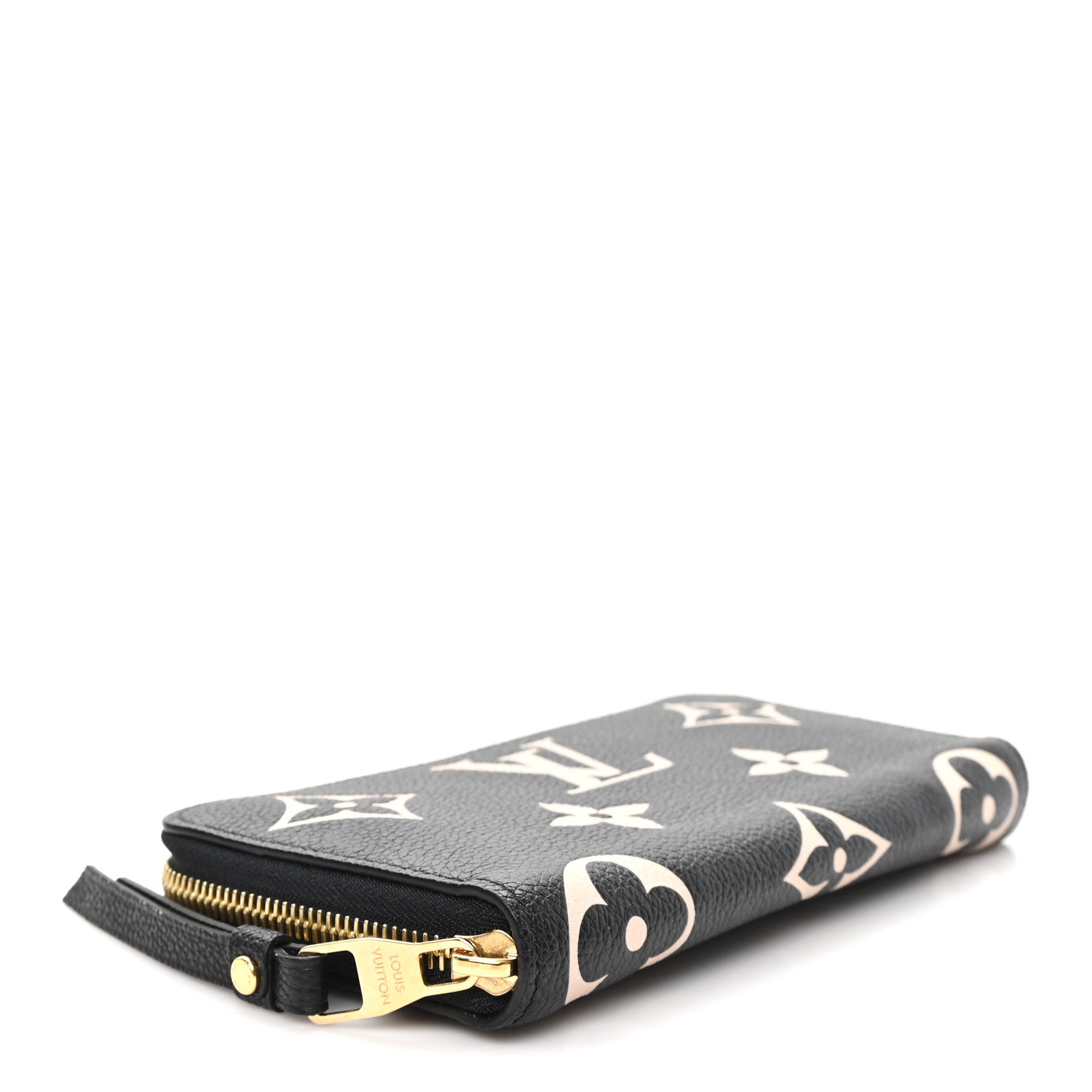 Louis Vuitton Empreinte Monogram Giant Zippy Wallet Black Beige