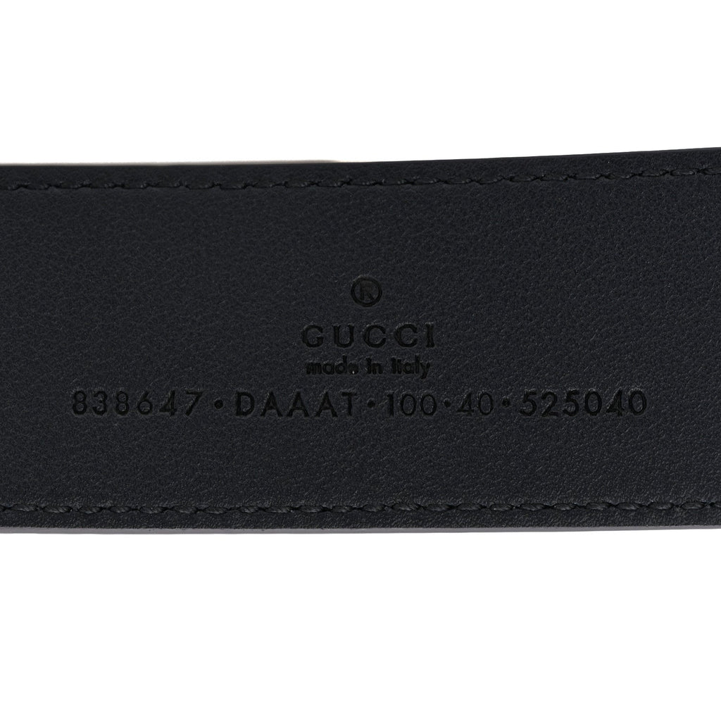 Gucci Moon Calfskin Round Plaque 35mm 100 40 Navy