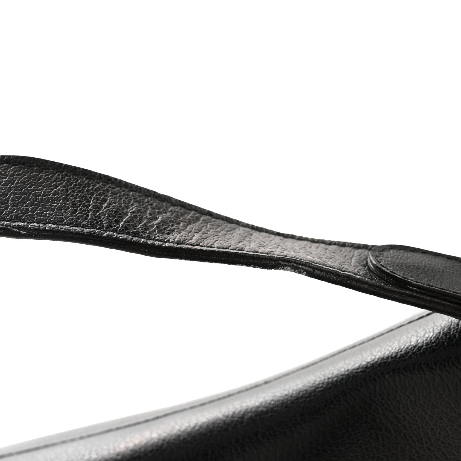 Christian Dior Shiny Goatskin  Saddle Bag Black