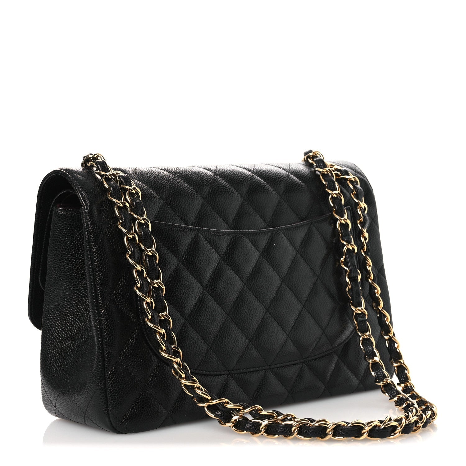 Chanel Caviar Quilted Jumbo Double Flap Black