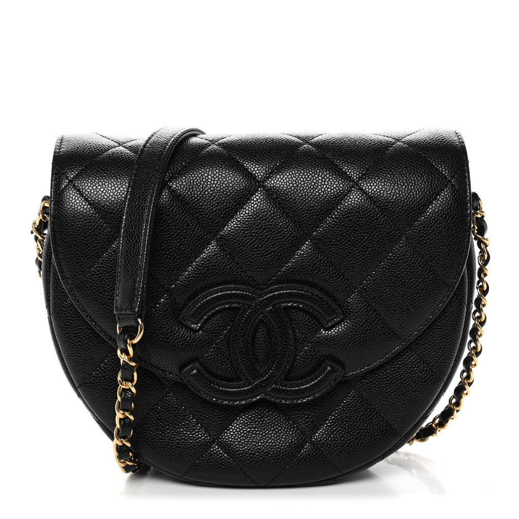 Chanel Caviar Quilted Small Messenger Flap Black
