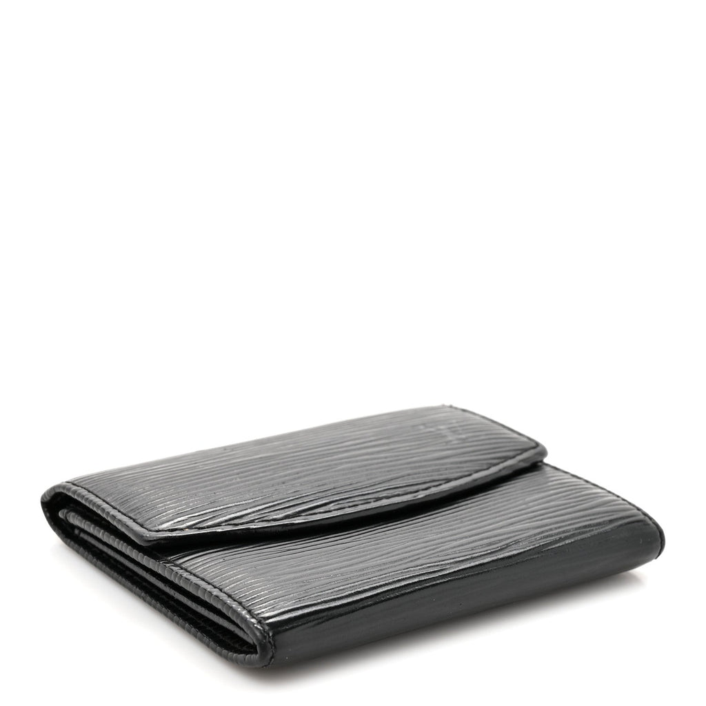 Louis Vuitton Epi Coin Purse Wallet Black