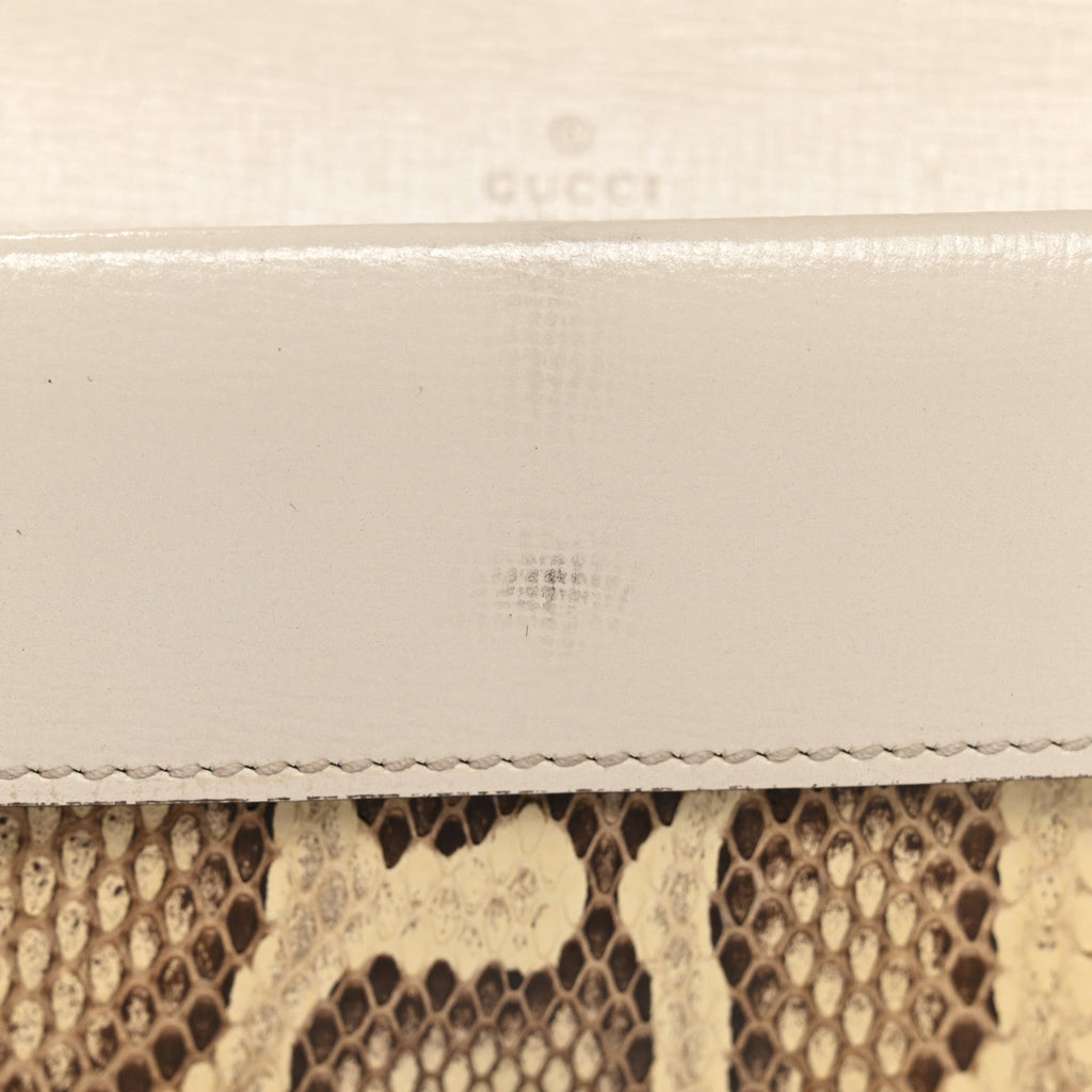 Gucci Snakeskin Azalea Calfskin Enamel Super Mini Dionysus Shoulder Bag New Rock White Electric Blue